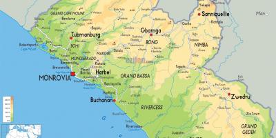 Risanje zemljevida Liberije