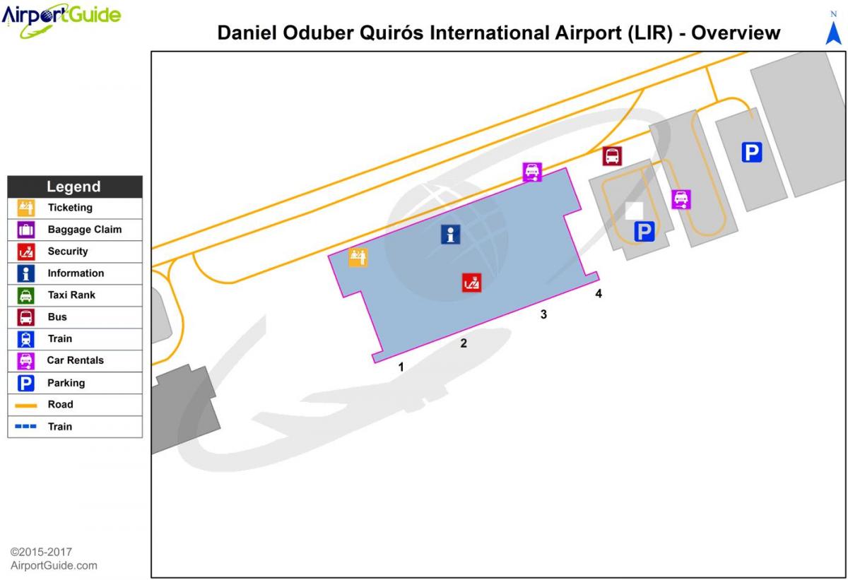 zemljevid Liberija letališki terminal
