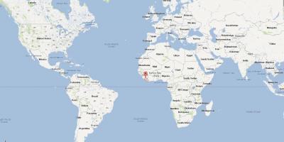 Liberija lokacijo na zemljevidu sveta